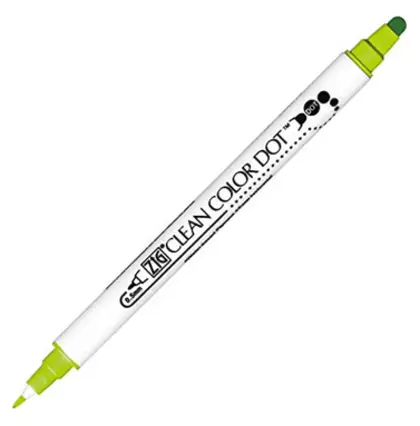 Kuretake Rotulador Clean Color Dot - Kiwi