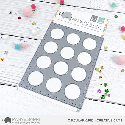 Mama Elephant -Circular Grid - Creative Cuts