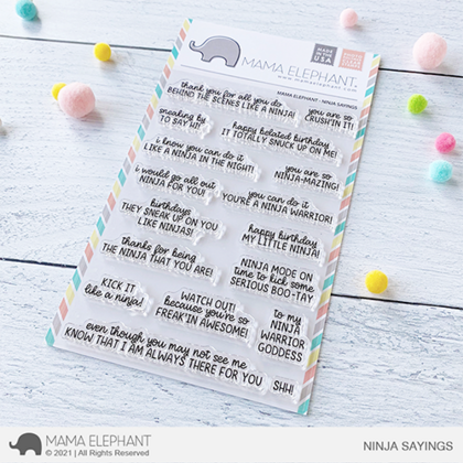 Sellos Mama Elephant - NInja Sayings