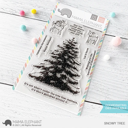 Sellos Mama Elephant -  Snowy Tree