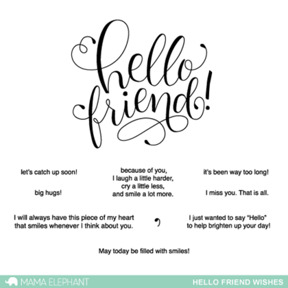 Hello Friend Wishes - Creative Cuts