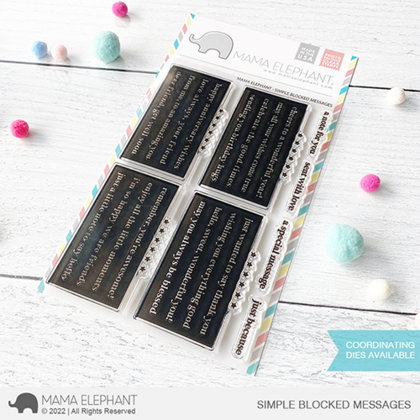 Sellos Mama Elephant - Simple Blocked Messages