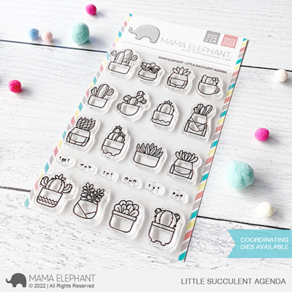 Sellos Mama Elephant - Little Succulent Agenda 