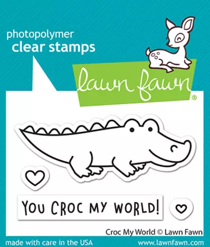 Sellos Lawn Fawn - croc my world