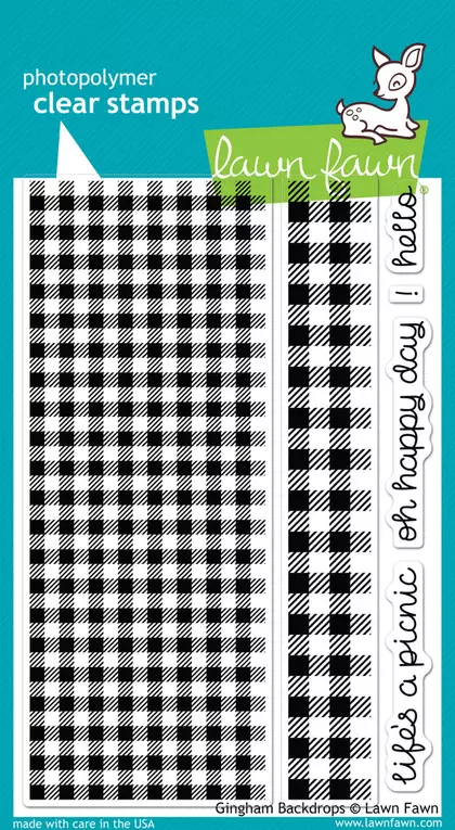 Sellos Lawn Fawn - gingham backdrops