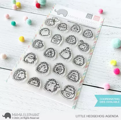 Sellos Mama Elephant - Little hedgehog Agenda 