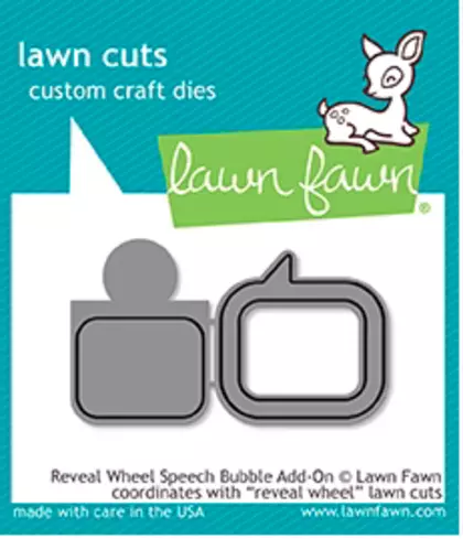 Troquel Lawn Fawn - reveal wheel speech bubble add-on