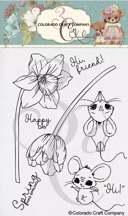 KL624 Kris Lauren ~Daffodil Mice