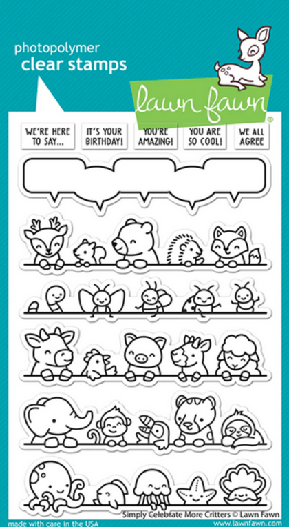Sellos Lawn Fawn - simply celebrate more critters