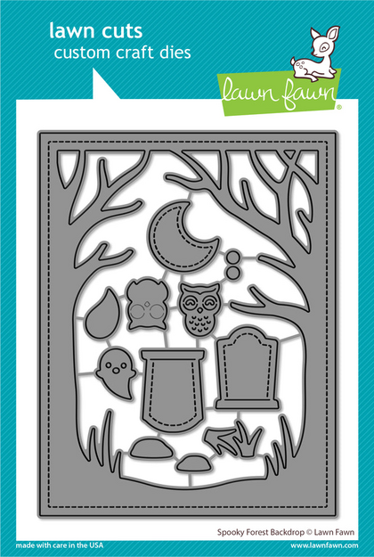 Troquel Lawn Fawn - spooky forest backdrop