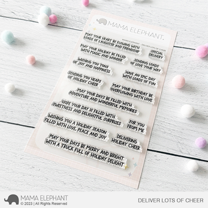 Sellos Mama Elephant - Deliver Lots of Cheer 