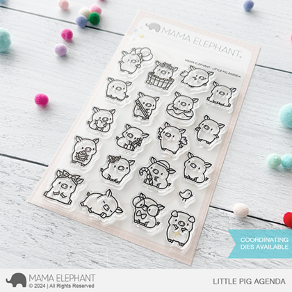 Sellos Mama Elephant Little Pig Agenda 