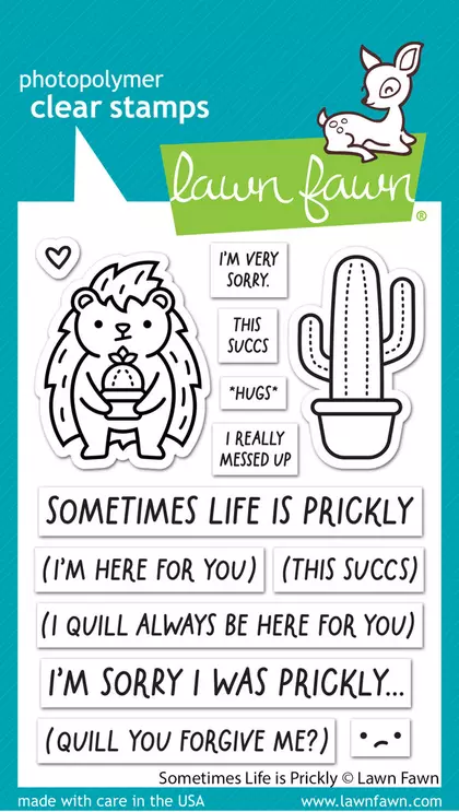 Sellos Lawn Fawn - sometimes life is prickly