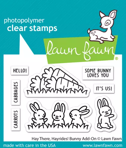 Sellos Lawn Fawn - hay there, hayrides! bunny add-on