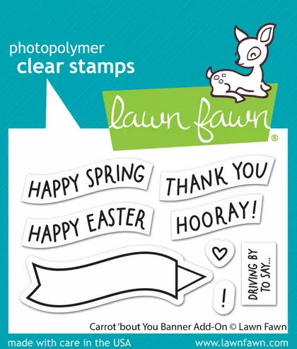 Sellos Lawn Fawn - carrot 'bout you banner add-on