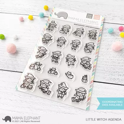 Sellos Mama Elephant - Little Wittle Witch Agenda