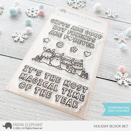 Sellos Mama Elephant - Holiday Block Set