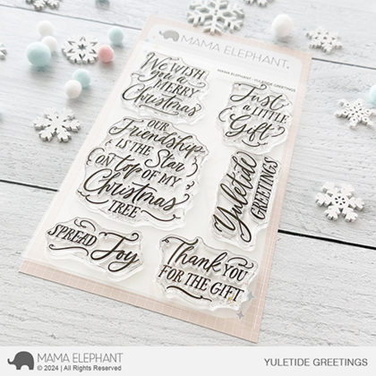 Sellos Mama Elephant - Yuletide Greetings