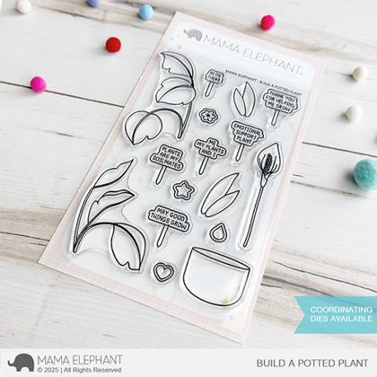 Sellos Mama Elephant - Build a Potted Plant 