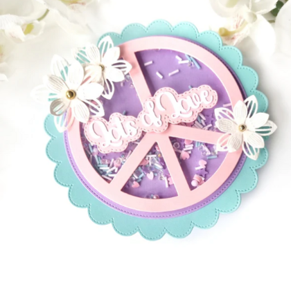 Troquel Peace Sign Mini Album