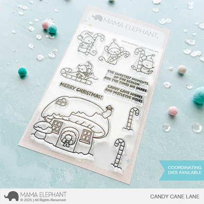Sellos Mama Elephant - Candy cane lane