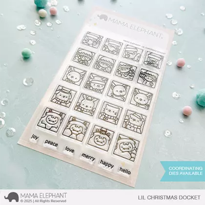 Sellos Mama Elephant - Lil christmas docket
