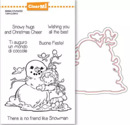 Set sello + troquel Bimba e pupazzo - ClearMi