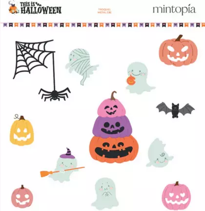 Troquel Calabazas y fantasmas This is Halloween
