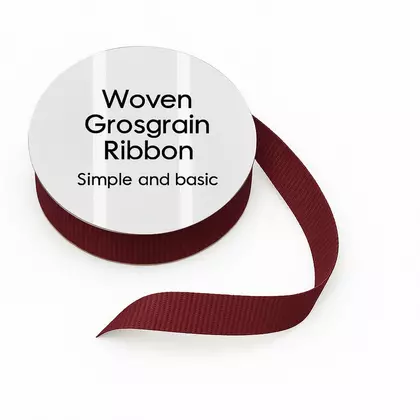 Cinta Grosgrain - Dark Red