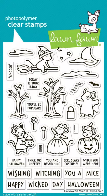 Sellos Lawn Fawn - Halloween Mice