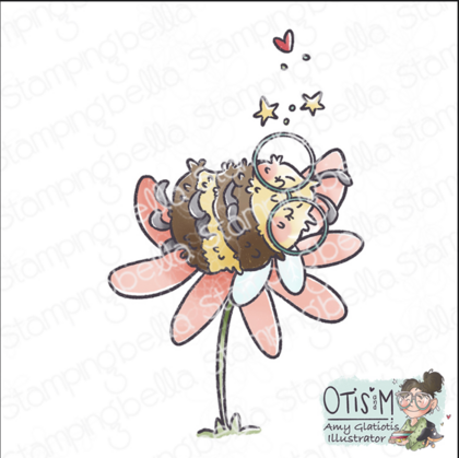 Stampingbella - Buzzy bee snoozing