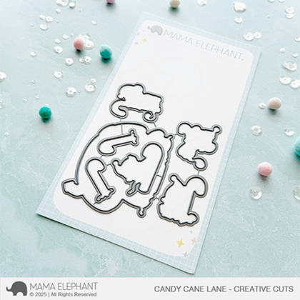 Troquel Mama Elephant - Candy cane lane - cc