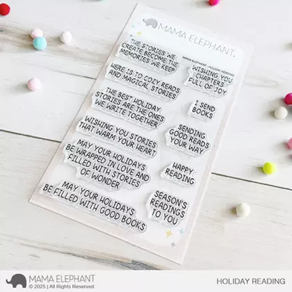Sellos Mama Elephant - Holiday reading