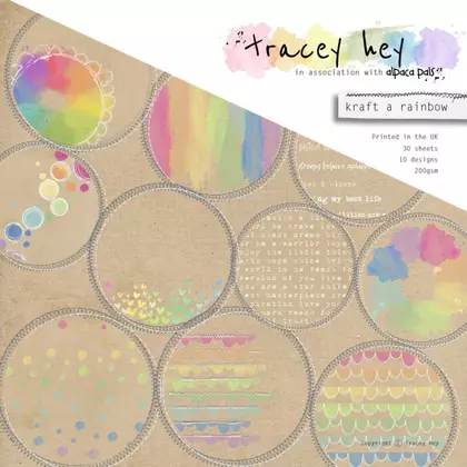 Paper pad – kraft a rainbow
