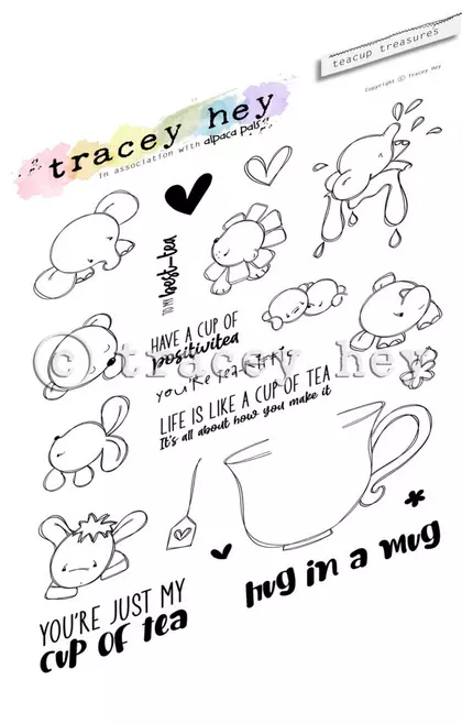 Set de sellos A5 Tracey hey teacup treasures