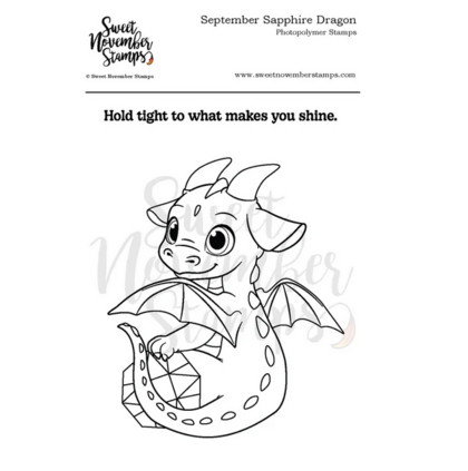 Set de sellos- september sapphire dragon