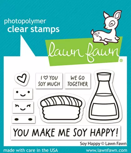 Sellos Lawn Fawn - Soy Happy