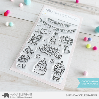 Sellos Mama Elephant - Birthday celebration
