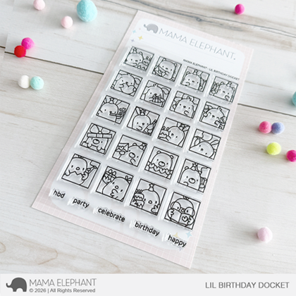Sellos Mama Elephant - Lil birthday docket