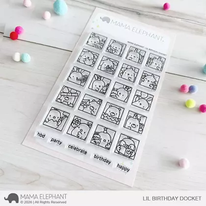 Sellos Mama Elephant - Lil birthday docket