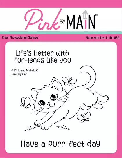 Set de sellos - January cat