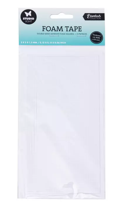 Cinta de espuma de doble cara Bloques 3x3mm 3x200x1,5mm 2380 PC