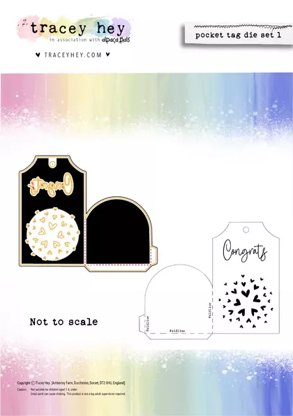 Set de troqueles Tracey Hey - Pocket Tag 1