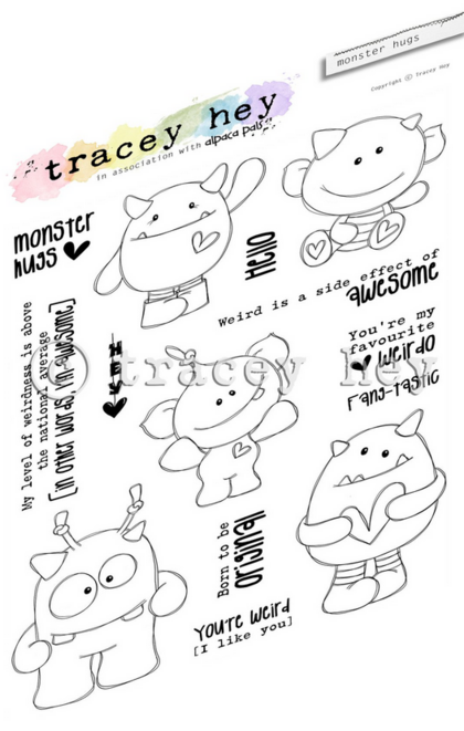 Set de sellos A5 Tracey hey Monster Hugs