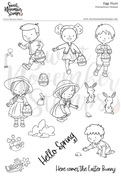 Set de sellos- egg hunt
