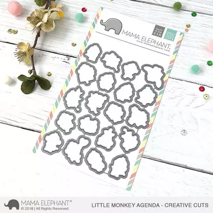 Troquel Mama Elephant - Little monkey agenda