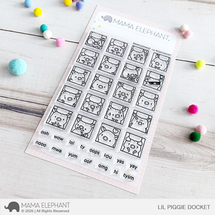 Sellos Mama Elephant - Lil piggie docket