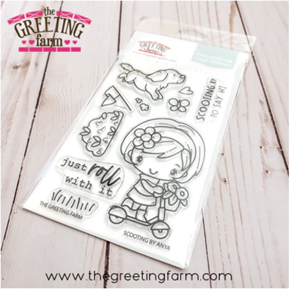 Sellos The greeting farm - Scooting by Anya 