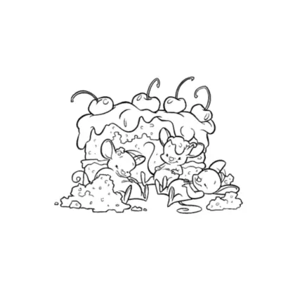 Sello de goma torta di ciliegie - ClearMi