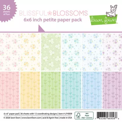 Set de papeles Lawn Fawn - Blissful Blossoms